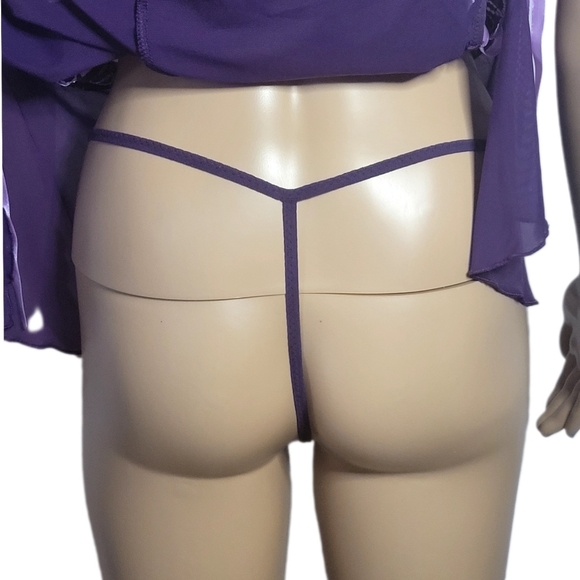 Size Medium purple lingerie Babydoll set Buy 2, get the third one free - Picture 4 of 4